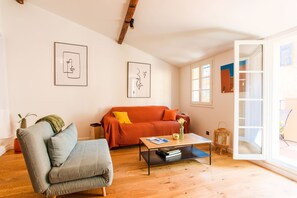 Living room with television