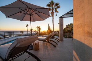 Lounge chairs with amazing views