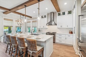 Luxury Chefs Kitchen with Seating for Four