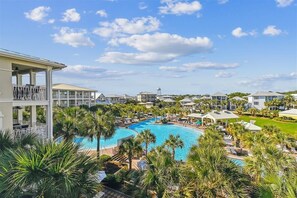 Views of the Lagoon Pool from the 3rd Floor Balcony