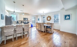 Spacious kitchen and dining are