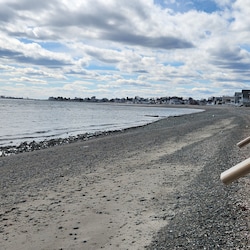 View from our house down the Milford beach