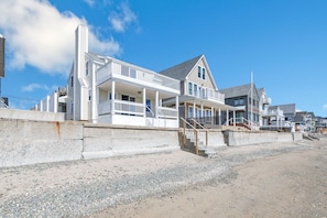 Towards the house at low tide