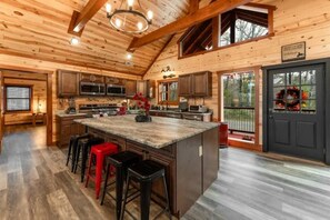 Enormous Kitchen and island perfect for cooking and entertaining