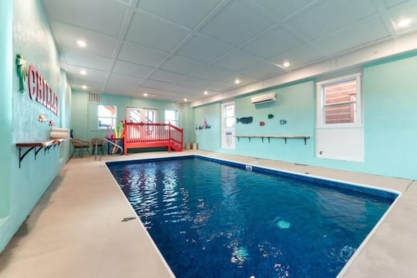Private Indoor heated pool for only you and your guests. 