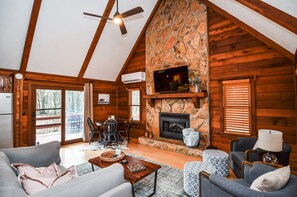 Main living area. Equipped with Roku Smart TVs to stream your favorites.