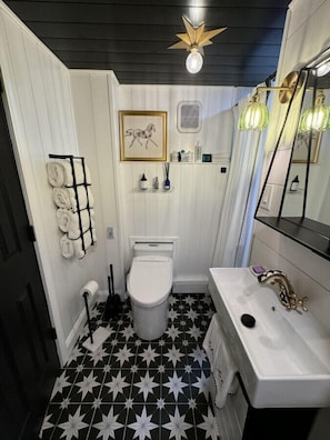 We have an electric bidet! I love a warm toilet seat