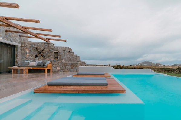 Magnificent Naxos Villa | 4 Bedrooms | Villa Zygerria | Private Pool & Outdoor Hot Tub | Agia Anna