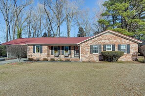 Exterior | Furnished Porch | Single-Story Home