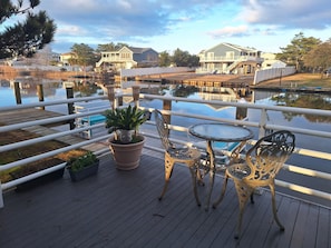 Perfect spot for coffee or a glass of wine.