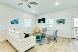 Open Living Area w/ Smart TV