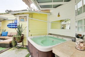 Private Fenced-In Patio | Hot Tub | 2-Story Unit