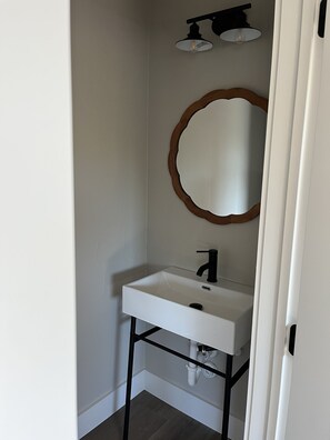 Half bathroom on first floor 