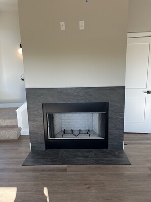 Wood burning fireplace 