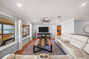 This is the main living room area of the home