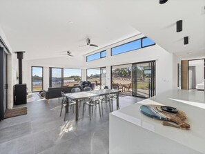 Open plan living encourages togetherness.