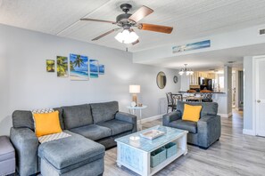 There is plenty of space for a movie or game night!