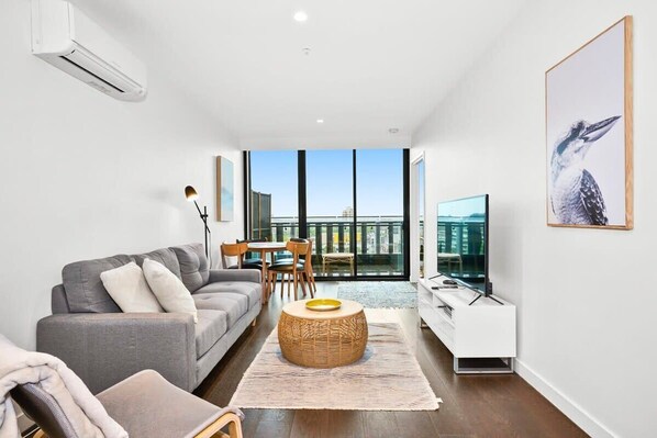 Modern CBD living space.