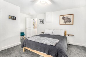 Queen bed upstairs