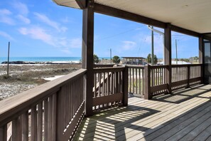 Covered Beachfront Deck