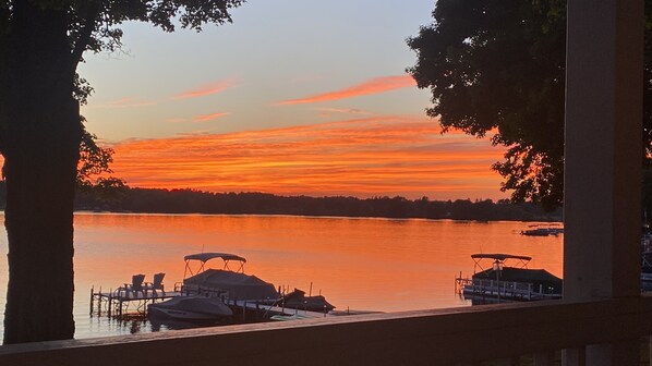 Sunset from the deck