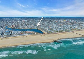Just a 5 minute easy walk to the beach and boardwalk