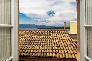 The view of Vidos island from the master bedroom!