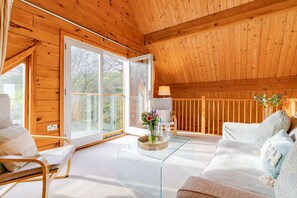 Hillview, Little Petherick, Padstow. First floor: Throw open the doors to your Juliet balcony and soak up blissful valley views