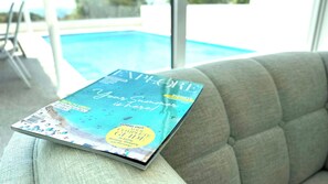 Pool view from living room