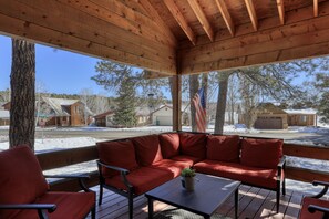 Front Porch,  Views of the Lake and Mountains. 