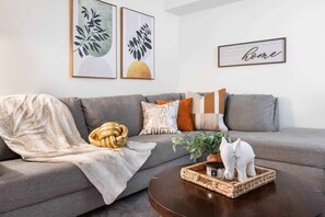 Here is our inviting living room