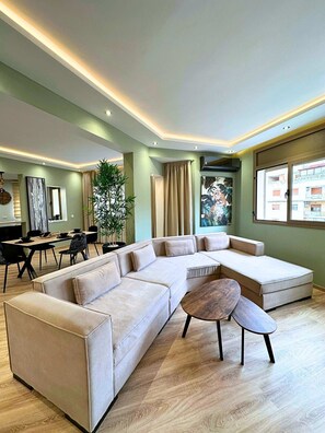 Cozy Living Room with Smart TV