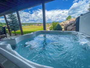 Enjoy views from the jacuzzi!