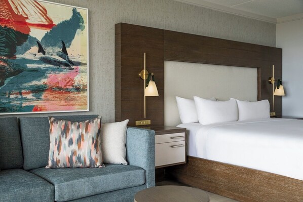 Bedroom. Exact unit will be assigned upon arrival. Views, colors, and decor may vary.