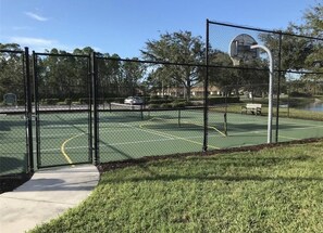 Tennis and Basketball at the Clubhouse