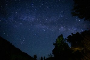The stars are spectacular at night! Sometimes you can even see the Milkyway.