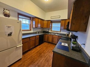 Fully stocked kitchen