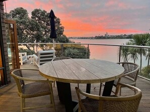 Balcony dining area