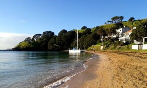 Scenic beach front