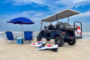 Golf Cart Included!
Beach Gear Credit With a 2-night minimum stay.