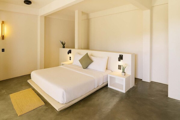 Master Bedroom With King Size Bed, AC in Bedroom Private terrace Start Your Relaxation Journey at Casa Leah Puerto Escondido.