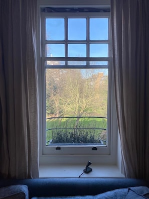 View our of window to communal garden