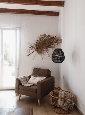 Reading corner in living room