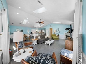 Home Decor, Ceiling Fan, Indoors, Furniture, Living Room