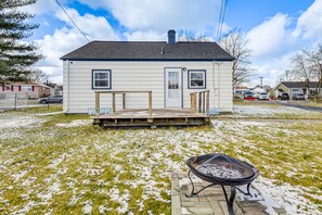 House Exterior | Private Fire Pit | Single-Story Property