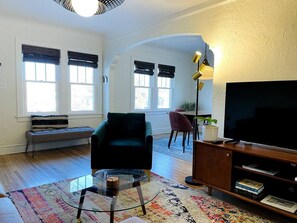 Cool and quiet modern vibe in the perfect historic location of St. Paul.