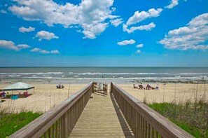 Private resort beach walk