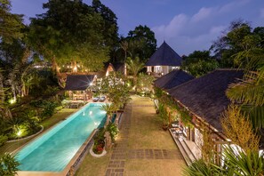 Front of property – evening/night