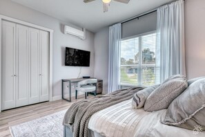 Stay in our detached luxury guest suite, featuring plush accommodations and ultimate privacy