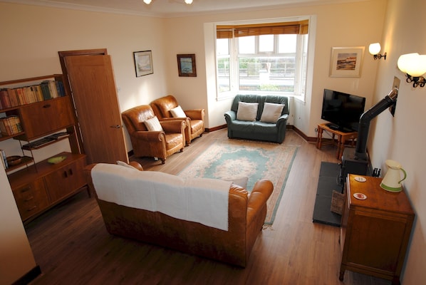 The lounge is light and spacious